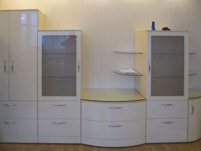 Гостиная мебель с радиусными фасадами