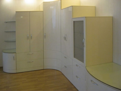 Гостиная мебель с радиусными фасадами